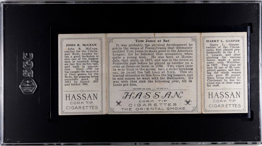Harry L. Gaspar/John R. McLean, Cincinnati Reds, baseball card