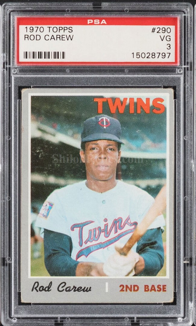 1970 Topps #290 Rod Carew Minnesota Twins Baseball Card Ex/Mt o/c