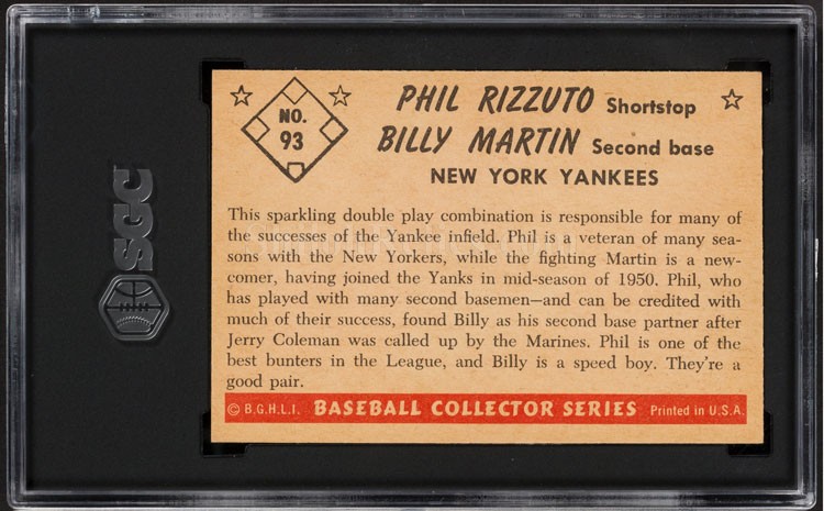 1953 Bowman Color Phil Rizzuto (Billy Martin)