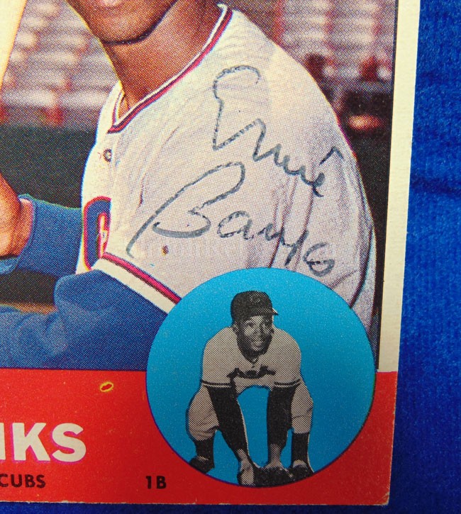 Ernie Banks (Mr. Cub) signed Cubs jersey at 's Sports Collectibles  Store